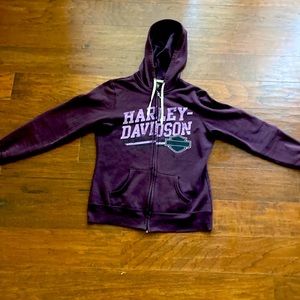 vintage Harley Davidson zip up